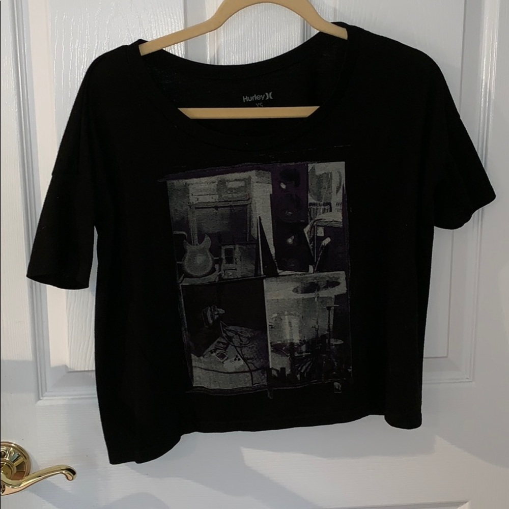 Black crop top